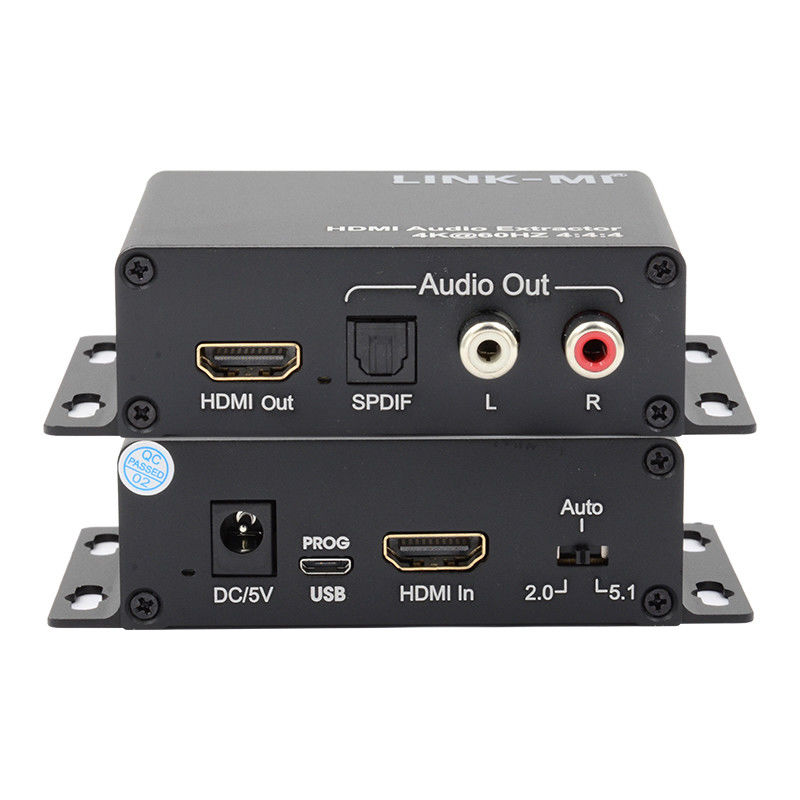 18Gbps 4K 1080P HDMI Extractor de áudio Suporte EDID 3D Para receptores de satélite da Apple TV