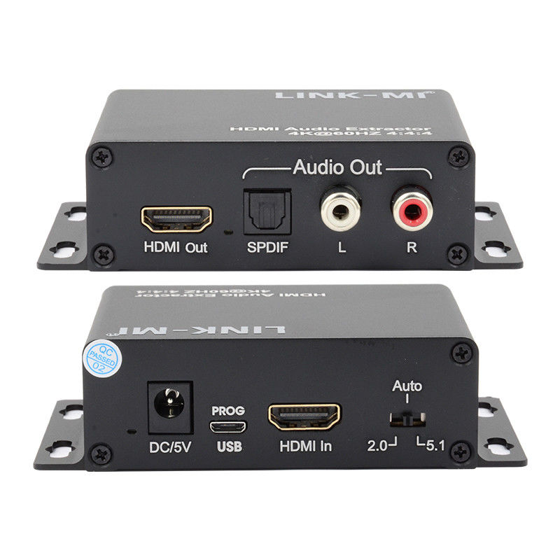 18Gbps 4K 1080P HDMI Extractor de áudio Suporte EDID 3D Para receptores de satélite da Apple TV