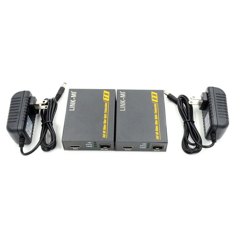 2 km HDMI Fibra Óptica Extensor Suporte 3D 4K EDID Extensor de vídeo através de fibra