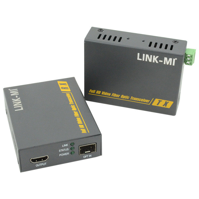 2 km HDMI Fibra Óptica Extensor Suporte 3D 4K EDID Extensor de vídeo através de fibra