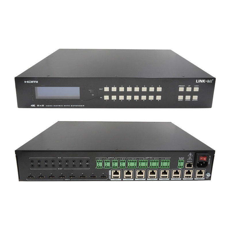 8X8 HDMI Matrix Extender até 70m 8 HDMI Loop Out 4K60Hz HDMI Switch de vídeo