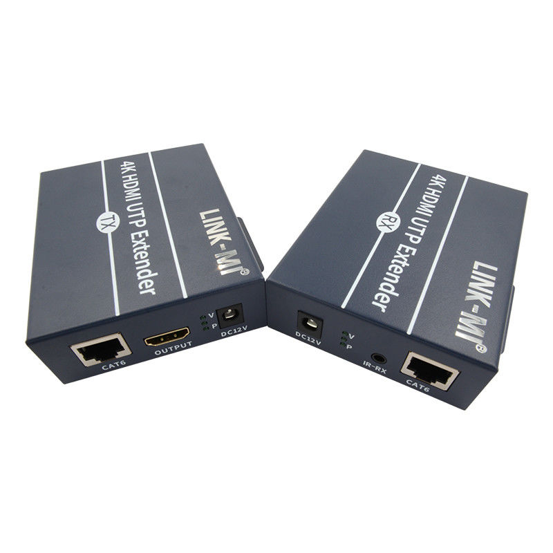 Extensor HDMI 4K de 120m através de cabo Cat6 Cat6e com controle IR HDMI Loop Out