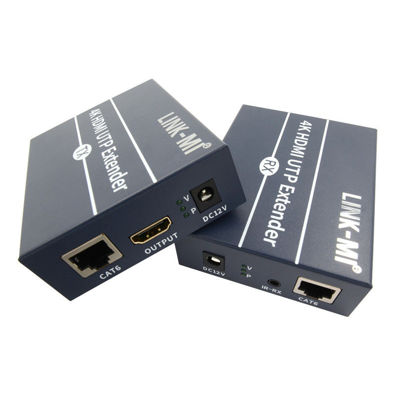 Extensor HDMI 4K de 120m através de cabo Cat6 Cat6e com controle IR HDMI Loop Out
