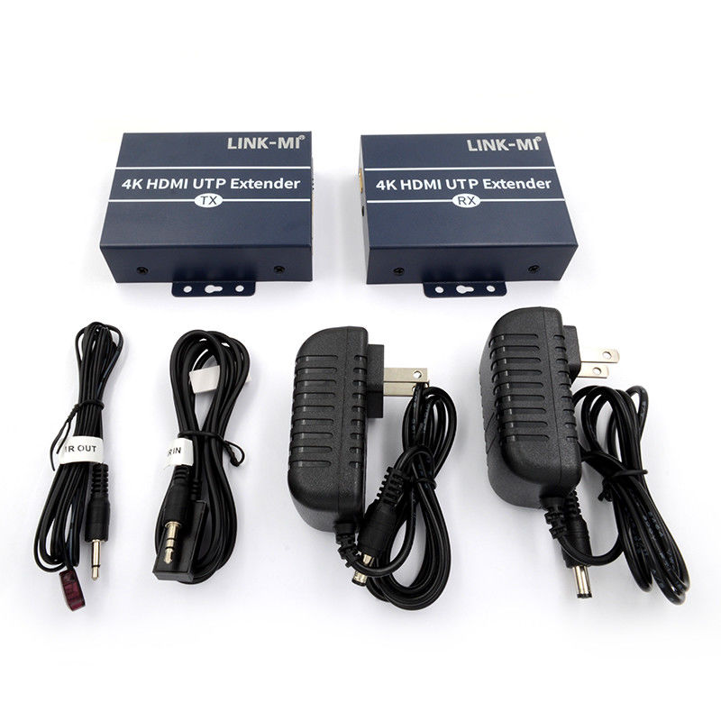 Extensor HDMI 4K de 120m através de cabo Cat6 Cat6e com controle IR HDMI Loop Out
