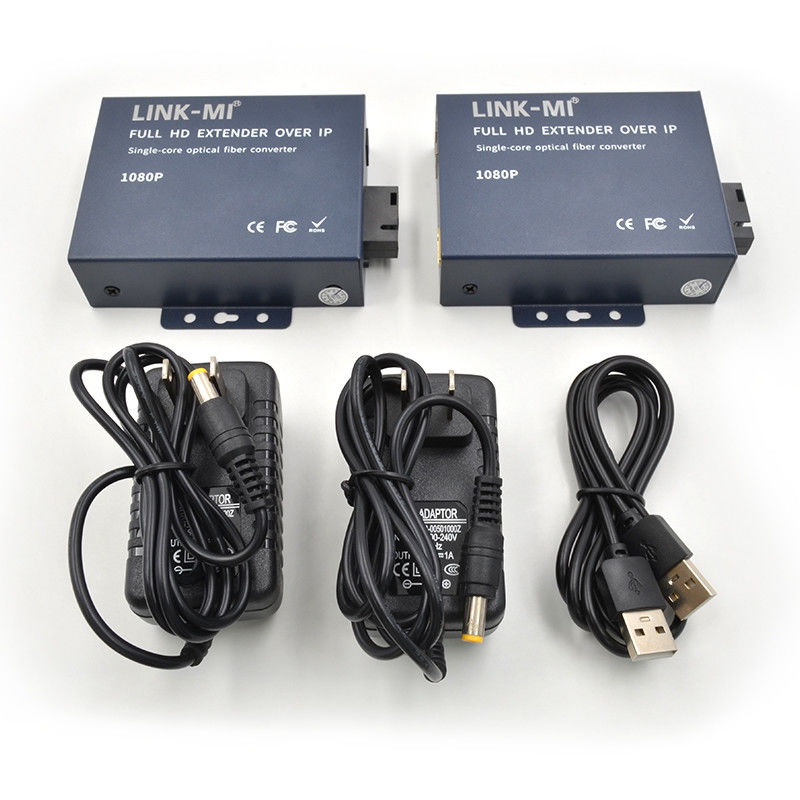 Extensor HDMI de 20 km através de fibra com loop para módulo de fibra SC / FC 1080P