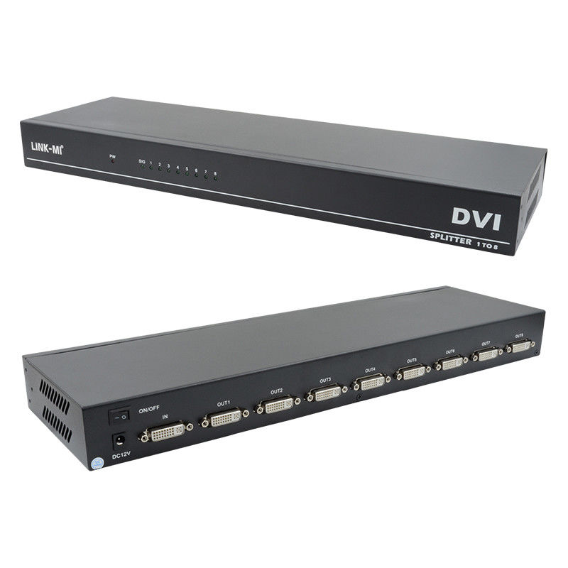 DVI D 29pin Video HDMI Switch Feminino HDMI Splitter 1 em 8 fora 4k