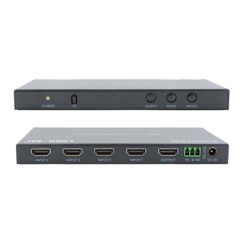 HDMI de alto desempenho 4x1 Quad Multi Viewer HDMI 1.4b HDCP 1.4 e DVI Compatível