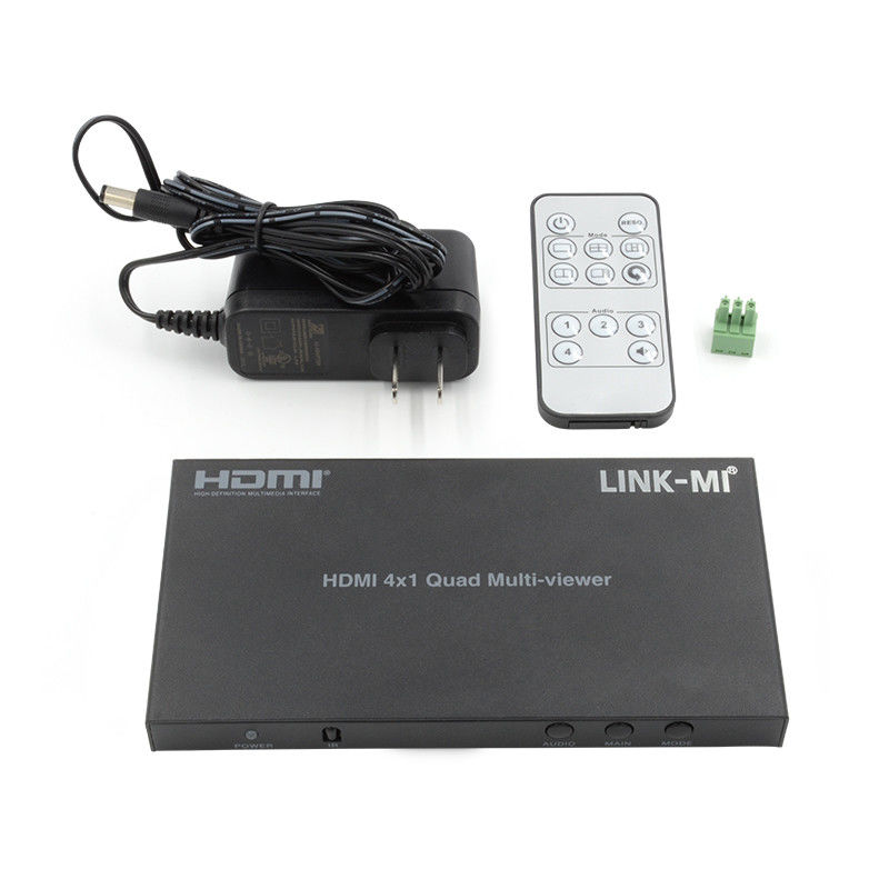 HDMI de alto desempenho 4x1 Quad Multi Viewer HDMI 1.4b HDCP 1.4 e DVI Compatível