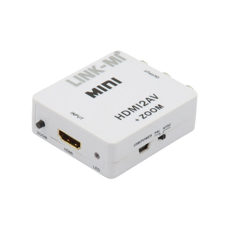 MINI HDMI para CVBS MINI HDMI para AV Conversor de sinal compatível HDMI 1.3