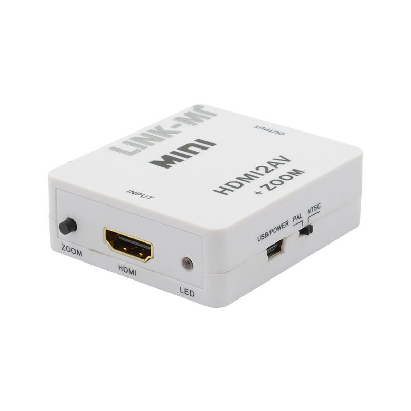 MINI HDMI para CVBS MINI HDMI para AV Conversor de sinal compatível HDMI 1.3