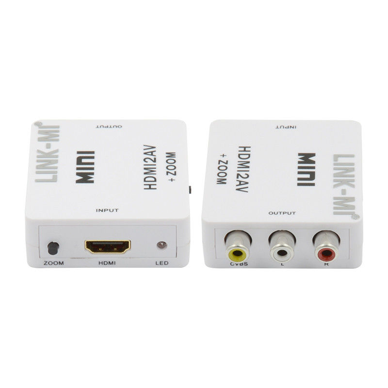 MINI HDMI para CVBS MINI HDMI para AV Conversor de sinal compatível HDMI 1.3