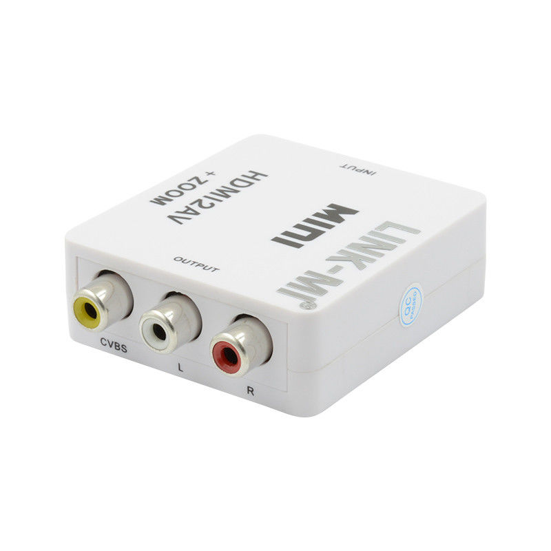 MINI HDMI para CVBS MINI HDMI para AV Conversor de sinal compatível HDMI 1.3