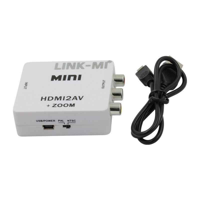 MINI HDMI para CVBS MINI HDMI para AV Conversor de sinal compatível HDMI 1.3