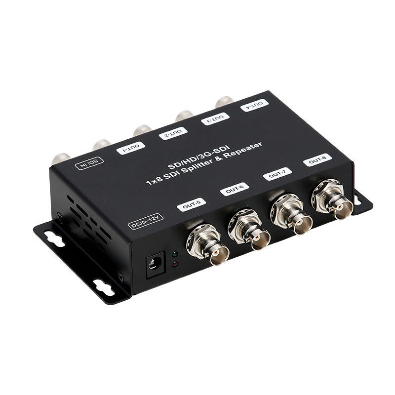 LM-SDI-108B Repetidor de amplificador de distribuição SD/HD/3G-SDI de 1 a 8 com impedância de 75 ohms