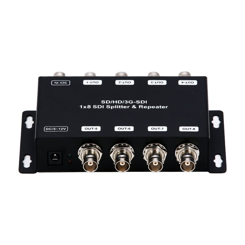LM-SDI-108B Repetidor de amplificador de distribuição SD/HD/3G-SDI de 1 a 8 com impedância de 75 ohms
