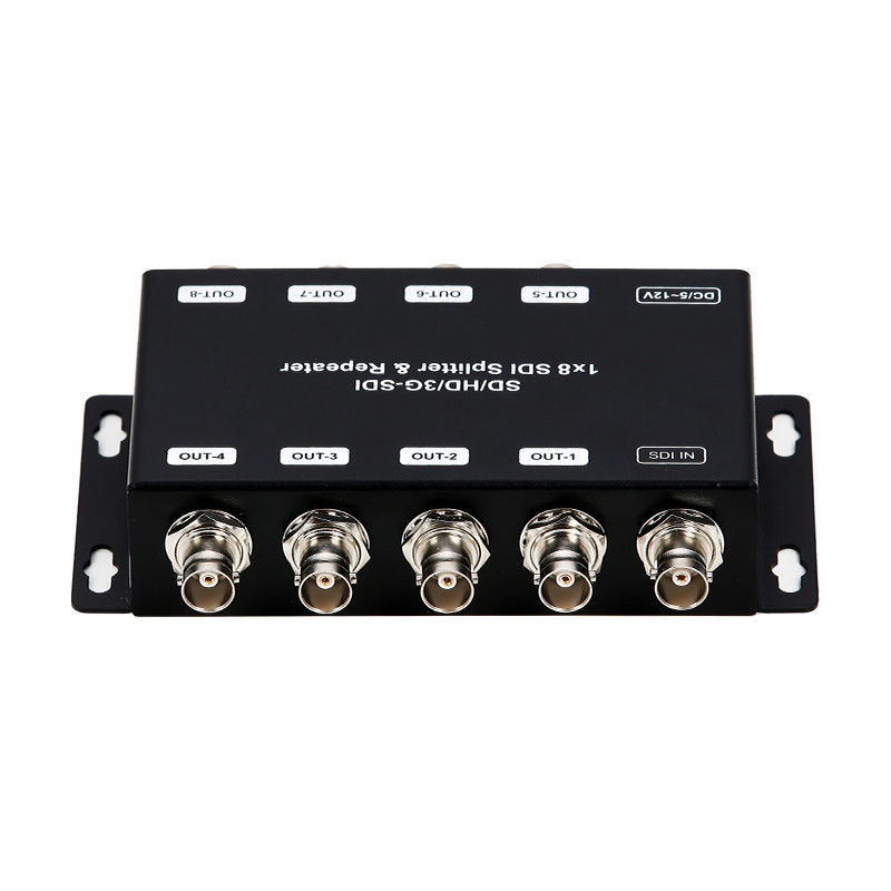 LM-SDI-108B Repetidor de amplificador de distribuição SD/HD/3G-SDI de 1 a 8 com impedância de 75 ohms
