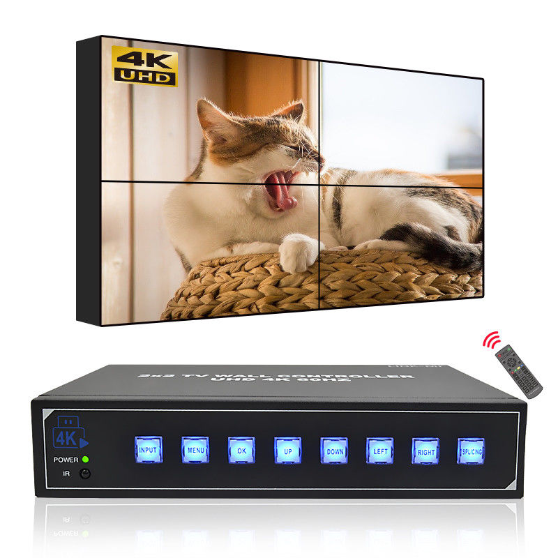Controlador de parede de vídeo 4K 2X2 para sala de controle