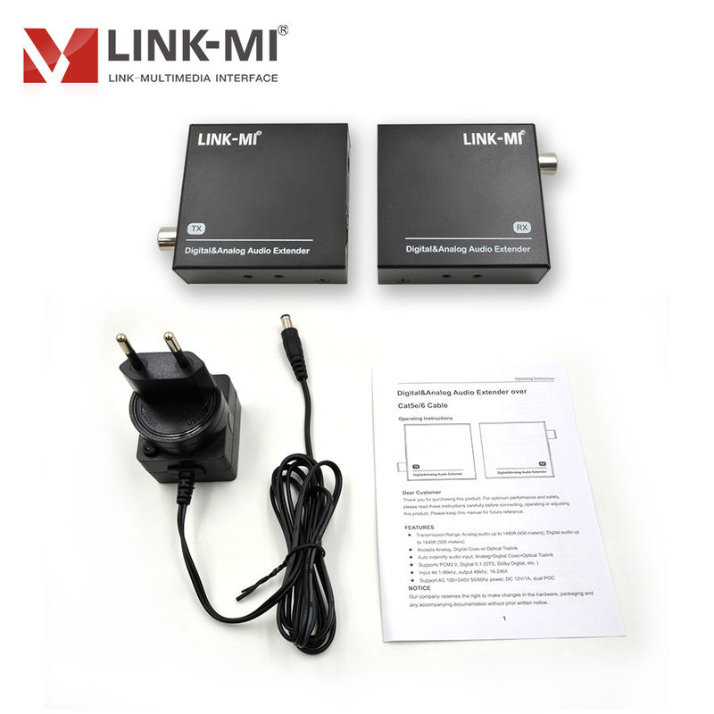 500M Audio Extender HDMI Audio Decoder com HDCP 2.3 1.x e taxa de amostragem de 192KHz