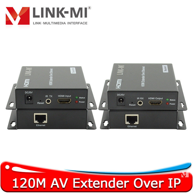 120M AV Over IP H.264 Encoder para transmissão confiável de áudio e vídeo através do TCP/IP com entrada HDBT 1x